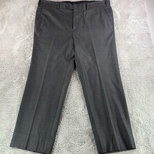 Brooks Brothers 1818 Regent Dress Pants Men's 40x27 Gray Wool Trousers Made USA